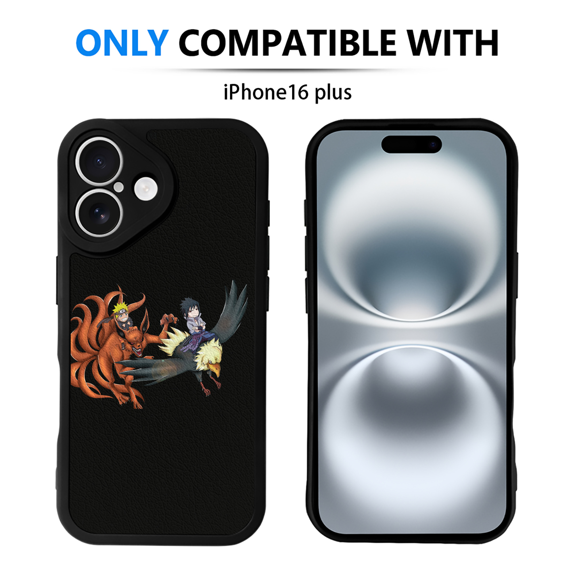 （画像用） NARUTO -ナルト- うずまき ナルト Uzumaki Naruto 【iPhone 16シリーズ対応】シリコンスマホケース（レザー調） 材質：シリコン
